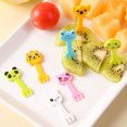 thumbnail image 2 of CSChome Fruit Fork Cute Cartoon Fruit Fork Set: Non breakable Comfortable Grip Bento, 2 of 6