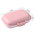 thumbnail image 1 of Pastillero portátil de 8 compartimentos, pastillero diario para contener vitaminas, pequeño pastillero para bolsillo organizador de medicinas (rosa), 1 of 5