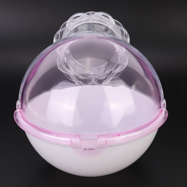 Jaula Acrílica para Animales Pequeños Bling Bling Baño Externo Color Rosa