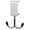 White, variant on Desk Mount Bag Holder, Adjustable Table Purse Hook, Heavy-Duty Durable Alloy Clamp Double Hooks for Backpacks, Easy Installation, Suitable for Hanging Handbags, Headphones and Umbrellas,White