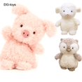 thumbnail image 2 of Cute Fluffy Hair UK style Pink Pig Lamb Plush toy Stuffed cartoon Animals Piggy Yellow Chick Bunny Baby Plushies Dolls for Kids28-30cm Gao Jinjia LED, 2 of 2