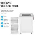 thumbnail image 4 of IDEAL 4003 Cross Cut Centralized Office Paper Shredder Heavy Duty, Continuous Operation, Shreds 43-45 Sheet Capacity, Shred Staples/Paper Clips/Credit Cards/CDs/DVDs, 1 3/4 HP Motor, P-4 Security, 4 of 7