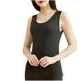 thumbnail image 2 of Thermal Tank Top for Women Fleece Lined Thermal Shirts Sleeveless Tops Camisole Warm Base Layer Vest Cold Weather Black XL, 2 of 3