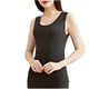 thumbnail image 2 of Ropa interior térmica para mujer, informal, lisa, sin mangas, cuello redondo, alta elasticidad, mantiene el calor, ropa interior de poliéster para mujer, 2 of 3