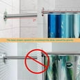 thumbnail image 6 of U Shaped Shower Curtain Rod (Both sides: 31.5"-47",Middle: 34.7"-43") Adjustable True 304 Stainless Bathroom Bathtub Shower Curtain Rod Rack Silver, 6 of 9