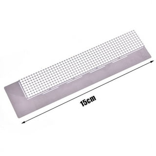 2pcs/set 5D Diamond Pasted Painting Ruler And Adjustment Fix Tool,  Stainless Steel Diamond Art Painting Mesh Ruler With 360 Blank Grids For  Round Diam