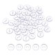 thumbnail image 1 of Uxcell 50 piezas de botones de costura de resina, 12.5 mm (1/2 pulgada) botones decorativos redondos de 2 agujeros para abrigo, ropa y decoración de vacaciones, transparente, 1 of 6