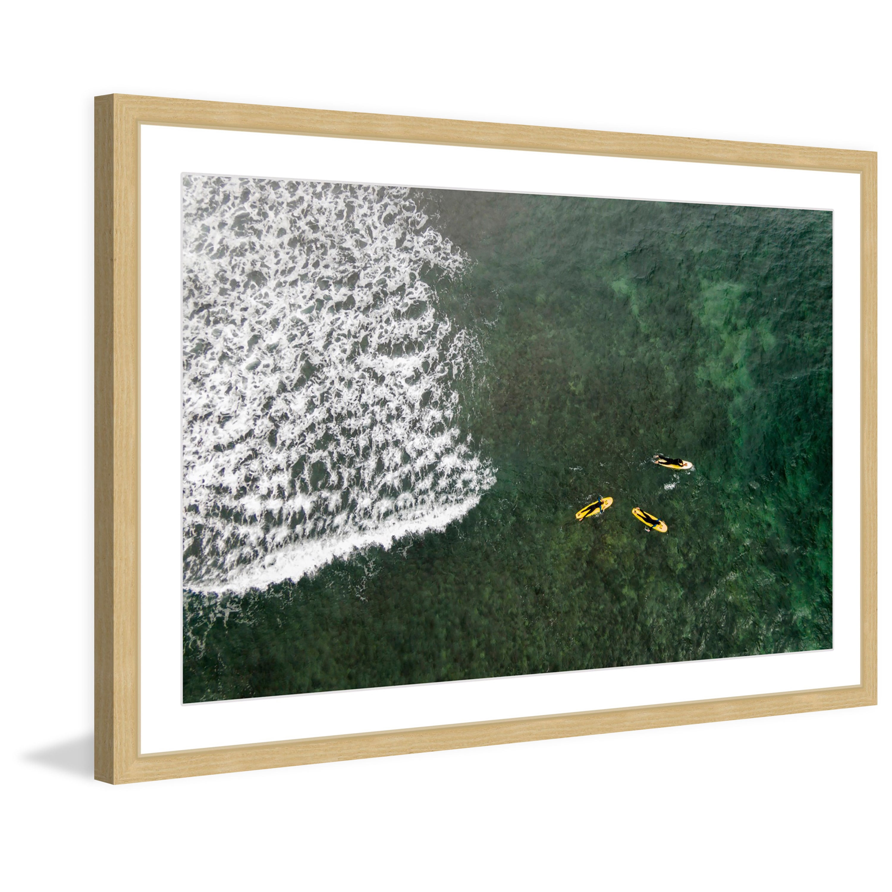 "Yellow Boats" Framed Painting Print