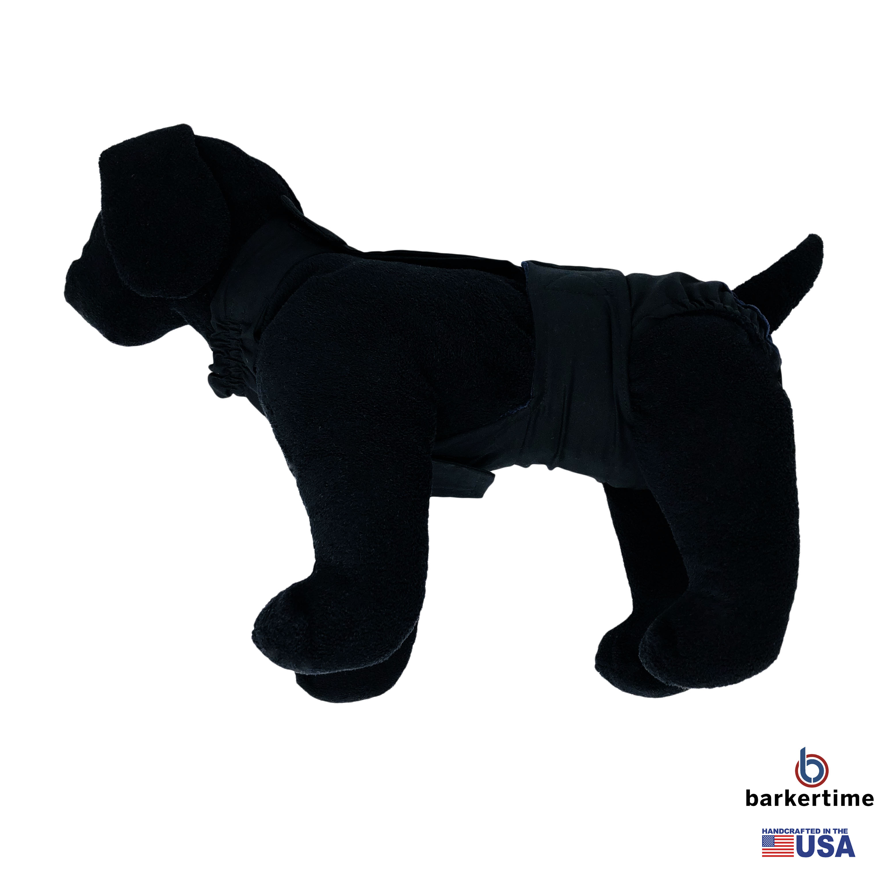 Barkertime Midnight Black Mystique Dog Diaper Overall