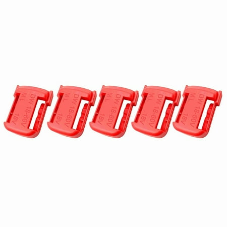 

5Pcs Battery Mount Bracket Storage Mount For Milwau 18V Battery Bracket Slot Hanging Buckle Parts