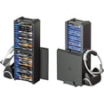 thumbnail image 3 of Skywin VR Headset & Video Game Organizer - 24 CD Game Disk Tower, VR Headset Hanger, and Vertical Stand Compatible with PSVR, 3 of 8