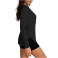 thumbnail image 4 of Babysbule Women's UPF 50+ Long Sleeve Sun Protection Top, Lightweight Raglan Sleeve Athletic Shirt with Thumb Hole for Hiking and Running, 4 of 6