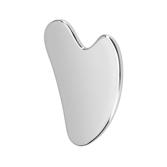 FitBest 1Pcs Stainless Steel Heart-shaped Face, Eye, Body Massage and Scraping Board