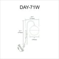 thumbnail image 3 of DAY-71W-MB Dainolite Dayana - One Light Wall Sconce-Matte Black Finish, 3 of 4