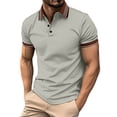 thumbnail image 2 of Yaoyar Mens Knit Sweater Textured Casual Vintage Collared Polo Shirts Solid Jacquard Patterned Old Money Pullover Top, 2 of 9