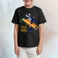 thumbnail image 2 of Gubotare Shirt Boys Kids Short Sleeve Tees Toddler Crewneck T-Shirts Boys Girls Dino Excavator Flower Girl Tops Sizes 2-3T (Black,2-3 Years), 2 of 4