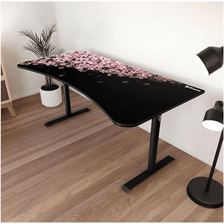 Arozzi - Arena Ultrawide Curved Gaming Desk - Flower