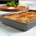 thumbnail image 6 of Mainstays 10.5 in x 15.4 in Nonstick Steel Lasagna Pan, Rectangle Baking Pan, Gray, 6 of 12