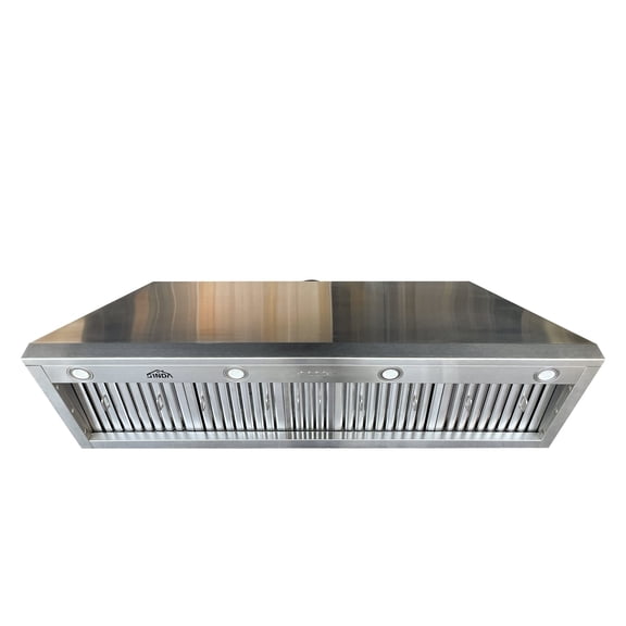 SINDA 54 Inch Built-in Range Hood Insert/Liner, 1260CFM in Stainless Steel