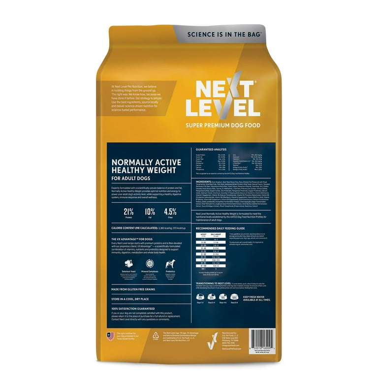 Next Level Normally Active Healthy Weight Dry Dog Food, 40 lb Bag