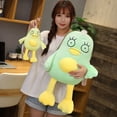thumbnail image 5 of Avocado Duck Plush Toy Funny Simulation Soft Cartoon Animal Doll Window Pendant Sucker Duck Stuffed Toy Kid Gift, 5 of 5
