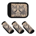 thumbnail image 2 of WOBOGO Two Owls Sitting on Opposite Branches Luggage Handle Wrap 2Pcs Made of Neoprene is Soft and Flexible Suitable for Many Bags Shoulder Pads., 2 of 6