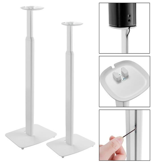 Boost Industries S1-FLR2-WH Height Adjustable Floor Speaker Stand for SONOS® ONE, ONE SL and Play:1