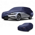 thumbnail image 1 of Cubierta de Automóvil Universal Impermeable para Todo Clima Protección Exterior Completa Anti-UV Sol Lluvia Azul Marino 177" a 190", 1 of 5
