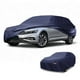 thumbnail image 1 of Cubierta de Automóvil Universal Impermeable para Todo Clima Protección Exterior Completa Anti-UV Sol Lluvia Azul Marino 177" a 190", 1 of 5
