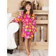 thumbnail image 2 of Girls Robe Cotton Hooded Bathrobe Kids Cover Up Size 3-12, 2 of 7