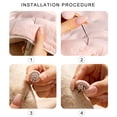 thumbnail image 4 of 9pcs Nonslip Duvet Clips for Secure Bedding Blanket Secure Clamps Comforter Grippers Practical Bed Sheet Fasteners, 4 of 9