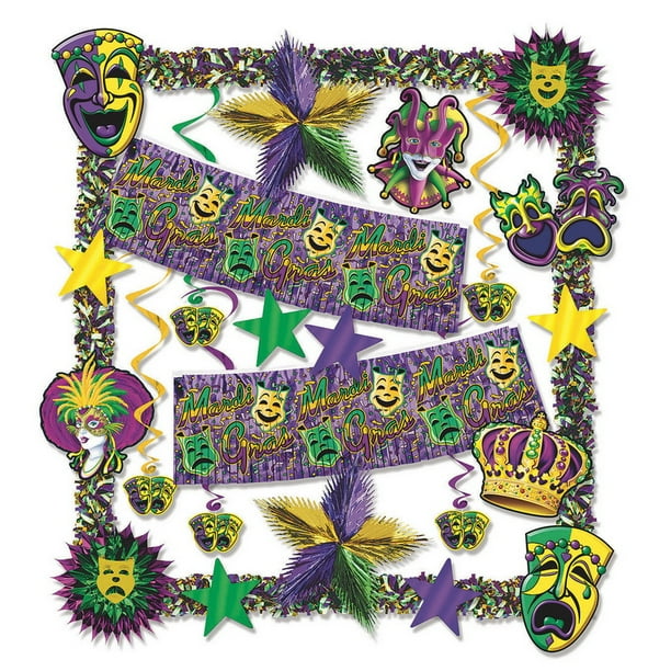 mardi gras mask decorating kit