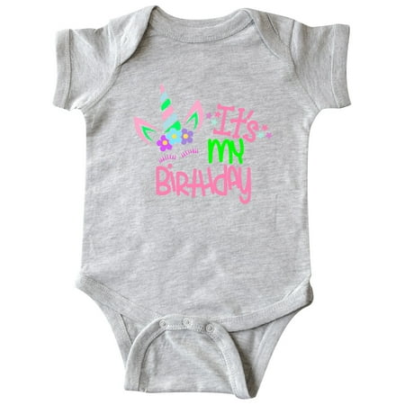 

Inktastic It s my Birthday Unicorn Gift Baby Boy or Baby Girl Bodysuit