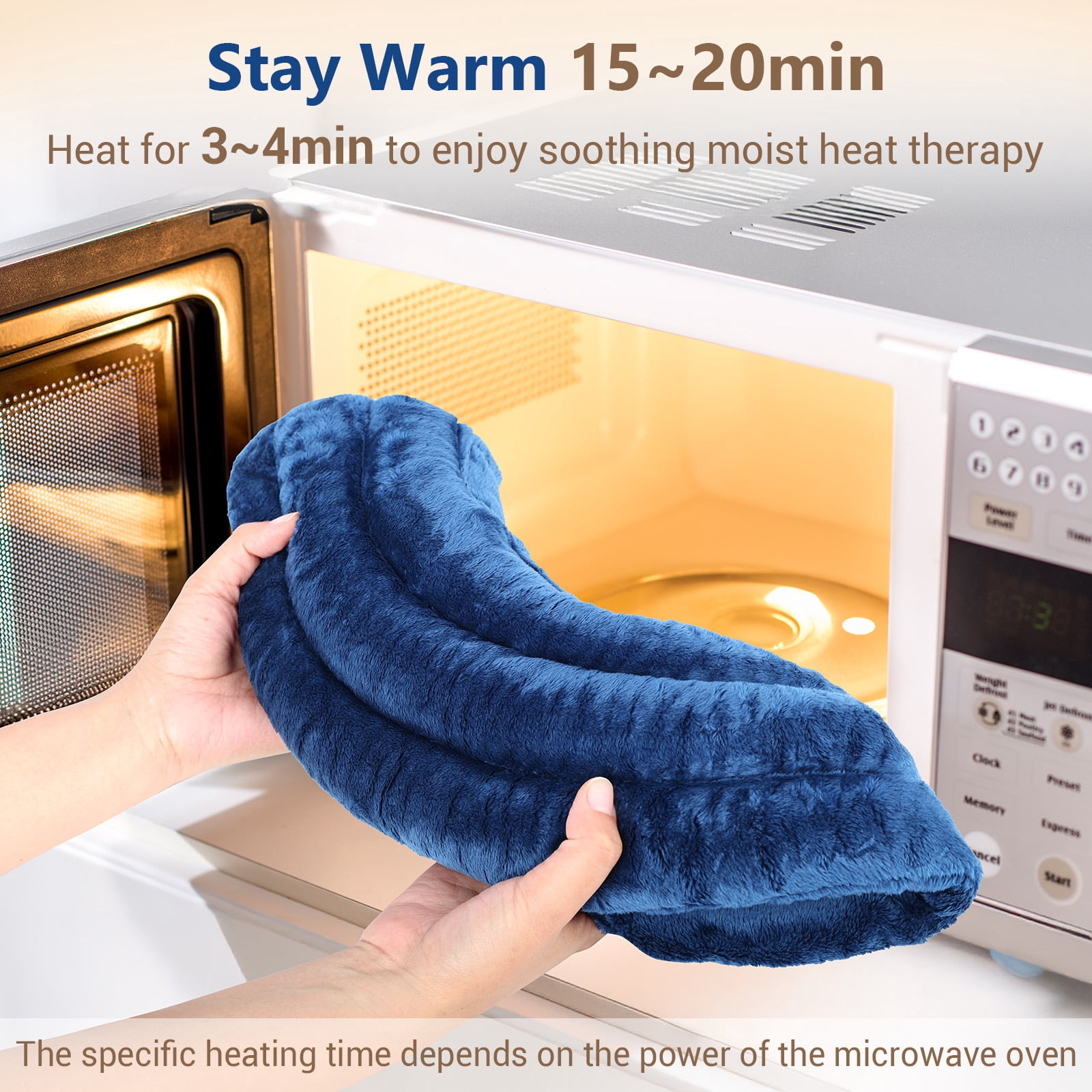 Comfytemp Microwave Heating Pad for Neck & Shoulders, Weighted 2.82 lbs, Moist Heat Therapy for Pain Relief