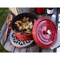 thumbnail image 4 of Staub Cast Iron 9-qt Round Cocotte - Cherry, 4 of 8