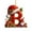 B, variant on 26 Letters Christmas Tree Ornament – Personalized Acrylic Alphabet Decoration with Santa Hat – DIY Xmas Hanging Pendant for Home, Tree, Wreath, or Gifts