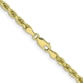 thumbnail image 3 of Solid 10k Yellow Gold 4mm Diamond-cut Rope Chain - 26", 3 of 8