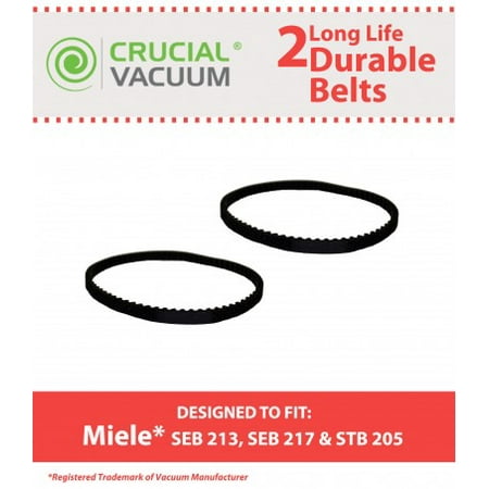 2 Miele SEB-213 Power Nozzle Belts, Part #