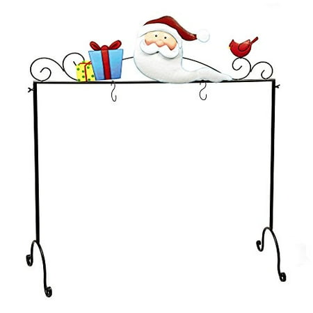 Nantucket Home Metal Freestanding Floor Christmas Stocking Holder Santa Clause - Walmart.com