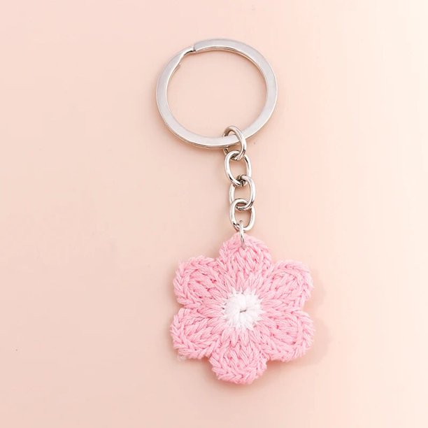 LLavero de cereza de cristal para mujer y hombre, colgante creativo de fruta, joyería artesanal