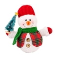 thumbnail image 2 of 1 Pack Home Snowman Decor Figurines, 8 Inch Snowman Lighted Decorations, Indoor Glowing Snowman LED Light Up, Snowman Indoor Festive Fiber Optic Decorations(Red Hat), 2 of 5