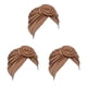 thumbnail image 3 of Minnieouse Turban Knot Hijab Donut Elástico Cover Beanie Stretch Bonnet Head para mujer de cara Accesorios de maquillaje Gris Type4 NO4, 3 of 6