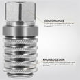 thumbnail image 3 of Diagnostic Equipment Coupler, Easy Push Steel Hydraulic Test Port 6000 PSI Rustproof  for Hydraulic or Pneumatic Systems, 3 of 7