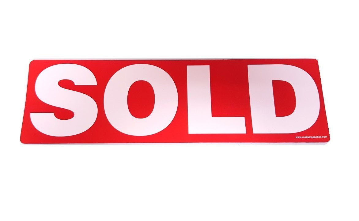 PENDING and SOLD .030 Magnetic Real Estate Sign Riders for Yard Sign 