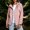 Pink, variant on Womens Lightweight Hooded Rain Jacket Windproof Water Resistant Zip Up Long Sleeve Jacket Outdoor Hiking Travel Coat
