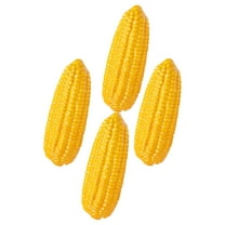 Lifelike Artificial Corn Decor for Home Orange Foams Vegetable Prop Lightweight and Portable 4pcs