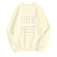 thumbnail image 5 of Uootdi 100 Days of School Long Sleeve Shirts for Women Womens Teacher Graphic Tops Happy 100 Days of School Sweatshirt Gift, 5 of 6