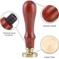 thumbnail image 3 of 6PCS Glue Gun Sealing Wax Sticks White 25mm SolidBrass Head Wax Seal Sticks White, 3 of 9
