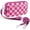 Rose Red, variant on Small Checkered Wristlet Wallets Nylon Quilted Wallet with 4 Zippers ID Window Lightweight Travel Credit Card Holder Clutch Purse 2 Straps Cell Phone Organizer Crossbody Bag for Women(Black)