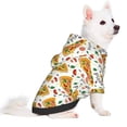 thumbnail image 5 of Cauagu Pizza Slices Pattern Winter Pet Hoodie Sweatshirts- Dog Hoodie Sweater with Leash Hole - Cute Dog Hoodie - Pet Clothes Puppy Cat Custume -Medium, 5 of 8
